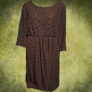 a:glow Black Pleated Bell Sleeve Sundress